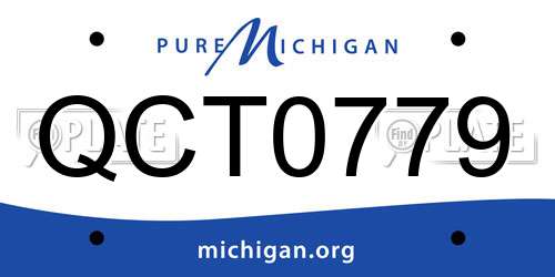 QCT0779 Michigan License Plate