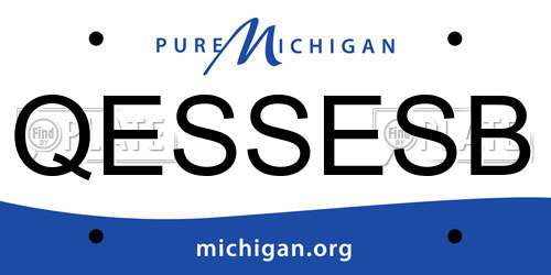 QESSESB Michigan License Plate