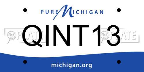 QINT13 Michigan License Plate