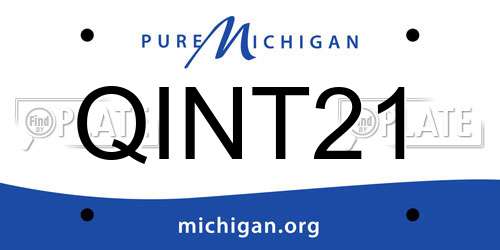 QINT21 Michigan License Plate
