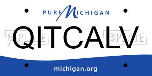 QITCALV Michigan License Plate