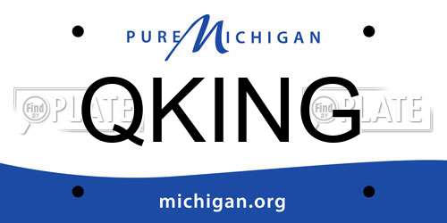 QKING Michigan License Plate
