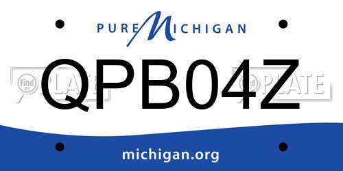 QPB04Z Michigan License Plate