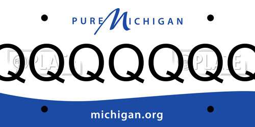 QQQQQQQ Michigan License Plate