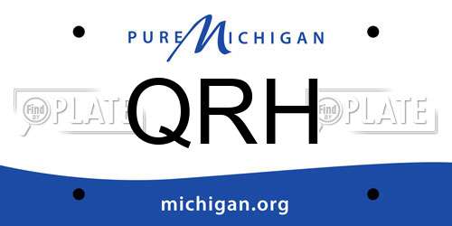 QRH Michigan License Plate