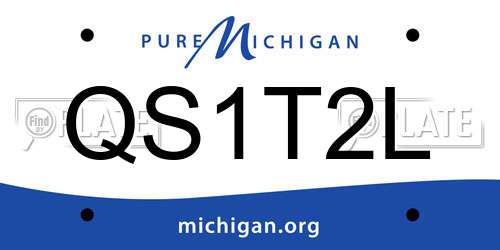 QS1T2L Michigan License Plate