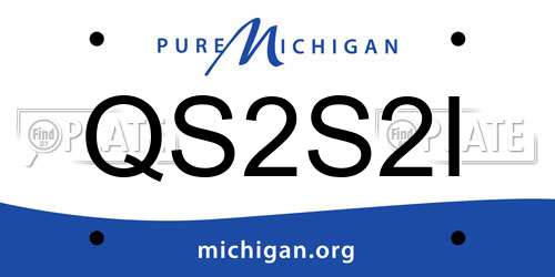 QS2S2I Michigan License Plate