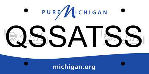 QSSATSS Michigan License Plate
