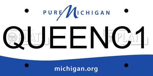 QUEENC1 Michigan License Plate