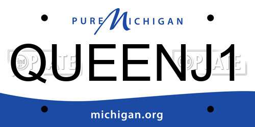QUEENJ1 Michigan License Plate