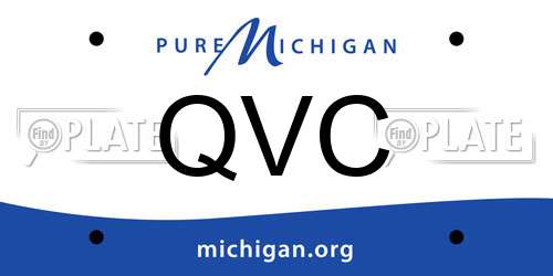 QVC Michigan License Plate