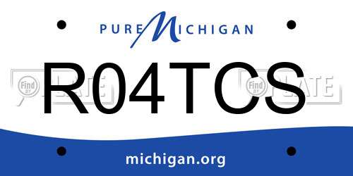 R04TCS Michigan License Plate