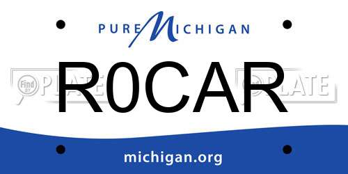 R0CAR Michigan License Plate