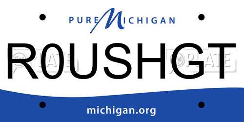 R0USHGT Michigan License Plate