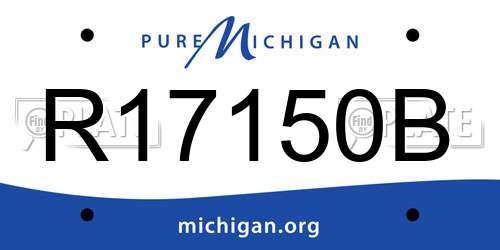 R17150B Michigan License Plate