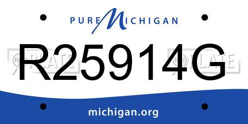 R25914G Michigan License Plate