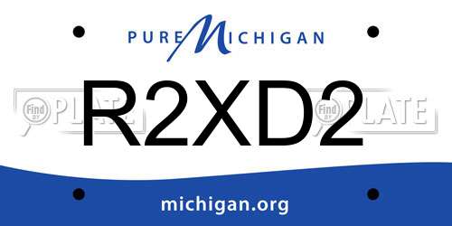 R2XD2 Michigan License Plate