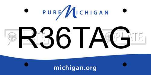 R36TAG Michigan License Plate
