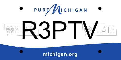 R3PTV Michigan License Plate
