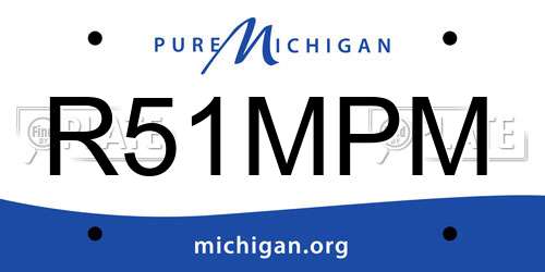 R51MPM Michigan License Plate