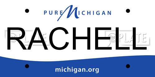 RACHELL Michigan License Plate