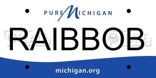 RAIBBOB Michigan License Plate