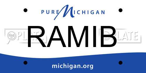 RAMIB Michigan License Plate