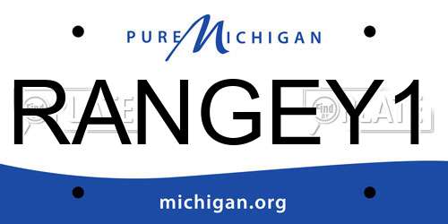 RANGEY1 Michigan License Plate