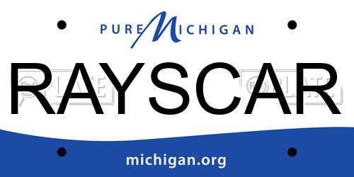 RAYSCAR Michigan License Plate