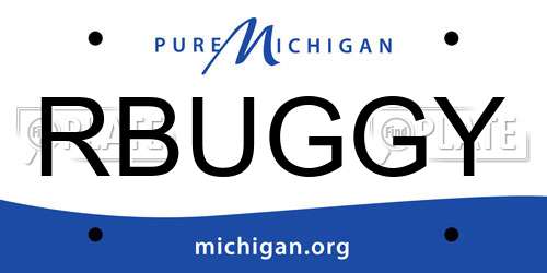 RBUGGY Michigan License Plate
