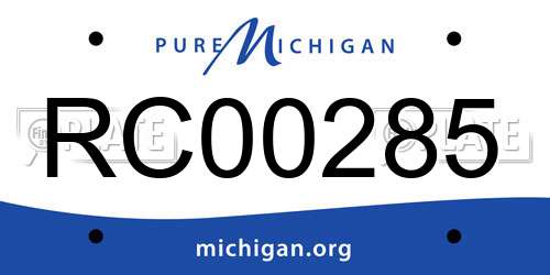 RC00285 Michigan License Plate