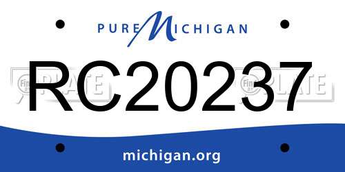 RC20237 Michigan License Plate