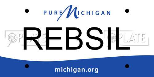 REBSIL Michigan License Plate