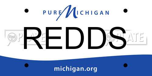REDDS Michigan License Plate