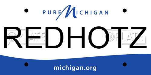 REDHOTZ Michigan License Plate