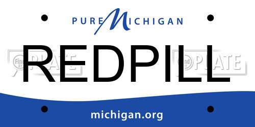 REDPILL Michigan License Plate
