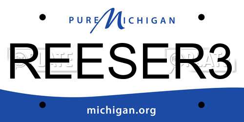 REESER3 Michigan License Plate
