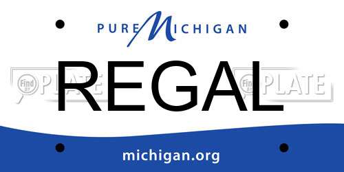REGAL Michigan License Plate