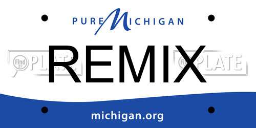 REMIX Michigan License Plate