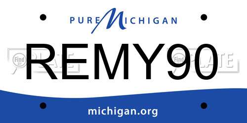 REMY90 Michigan License Plate