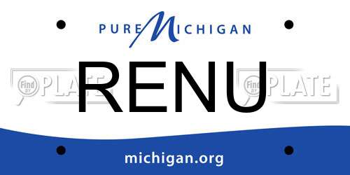 RENU Michigan License Plate