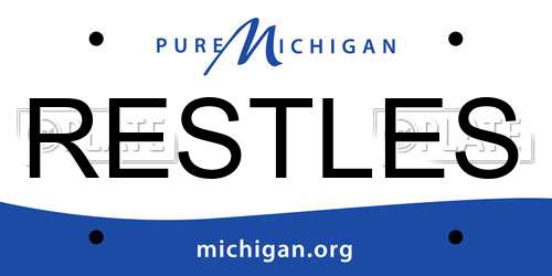 RESTLES Michigan License Plate