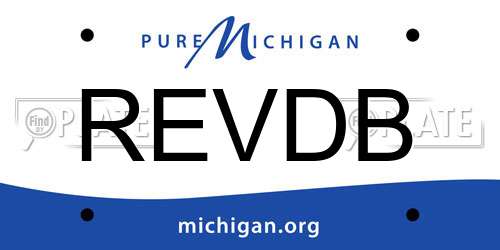 REVDB Michigan License Plate