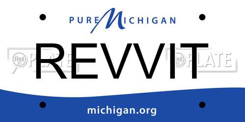 REVVIT Michigan License Plate