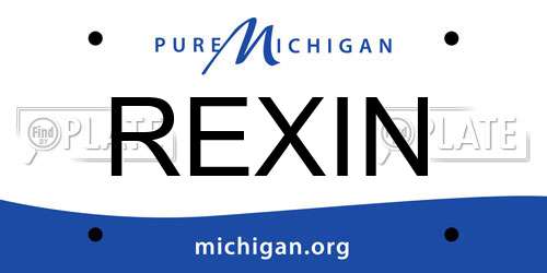REXIN Michigan License Plate