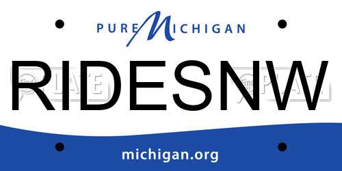 RIDESNW Michigan License Plate