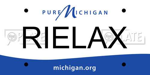 RIELAX Michigan License Plate