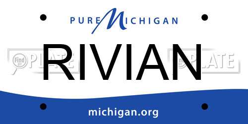 RIVIAN Michigan License Plate