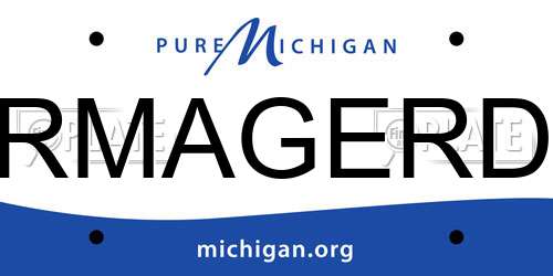 RMAGERD Michigan License Plate