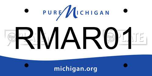 RMAR01 Michigan License Plate